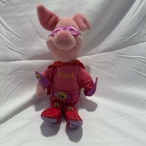 disney bean bag plush sidekick piglet winnie the pooh 9"